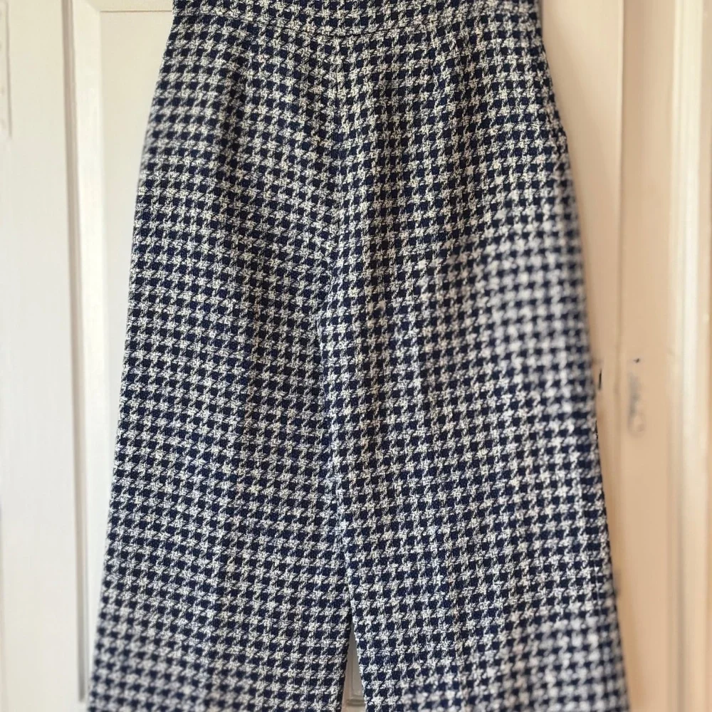 Zara Tweed Wide Leg Crop Sailor Pants - Picture 2 of 7